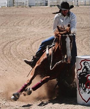 Lena May at Cheyenne Frontier Days Rodeo 2008